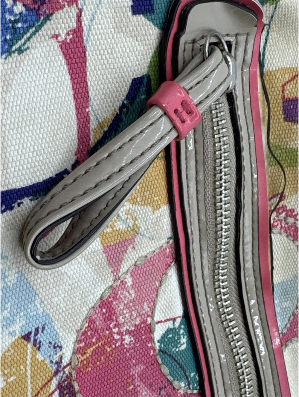 Coach Poppy Stamped C Hippie Signature Bag Colorful Monogram Shoulder Bag *READ*